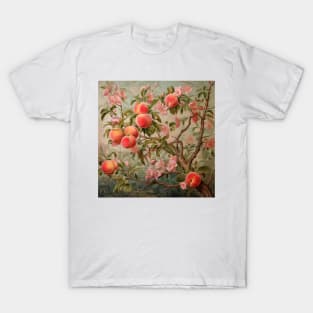 Peach trees and blossoms T-Shirt